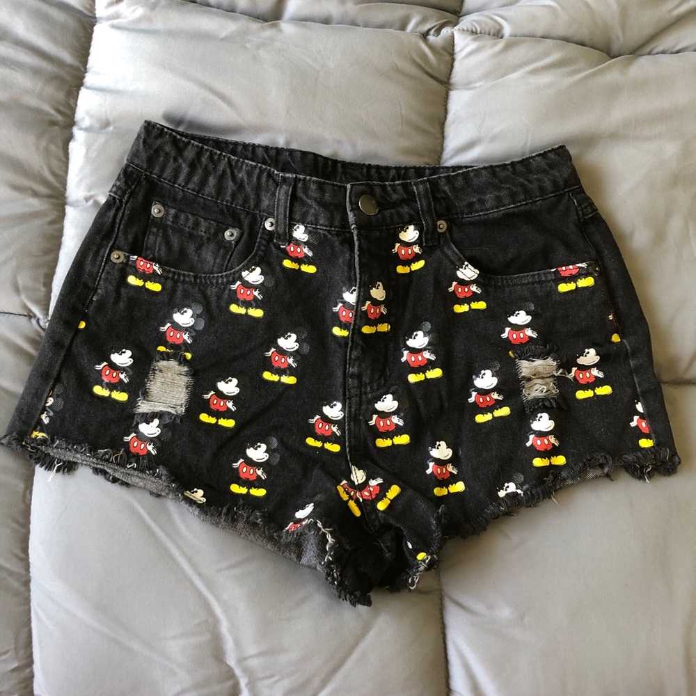 Disney Mickey Mouse Jean Shorts